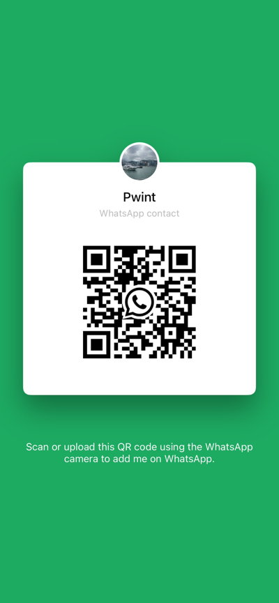 WhatsApp QR code for Pwint San