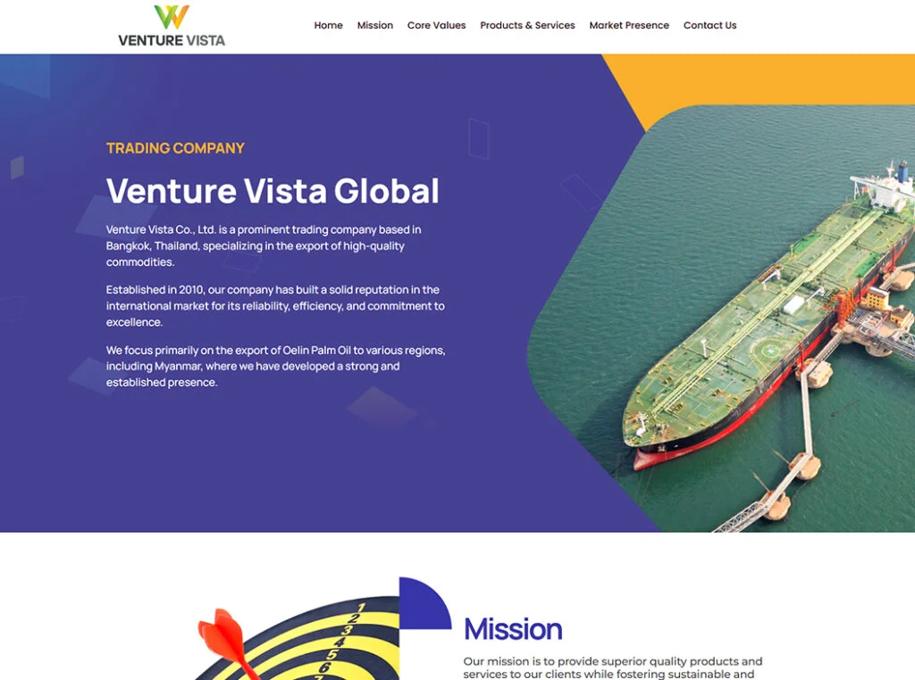 Venture Vista Global website homepage