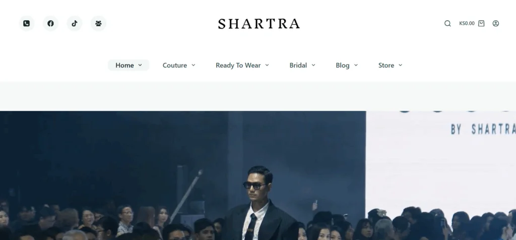 SHARTRA website homepage